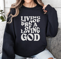 Load image into Gallery viewer, Living Proof Of A Loving God - Sweatshirt
