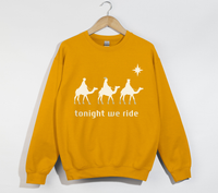 Load image into Gallery viewer, Tonight We Ride, 3 Wise Men - Christmas Sweatshirt
