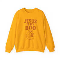 Load image into Gallery viewer, Jesus Is My Boo Shirt | Cute Christian Halloween Ghost Bible Fall Tee
