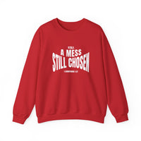 Load image into Gallery viewer, Still a Mess Still Chosen, Christian Bible Verse Sweatshirt, 1 Corinthians 1:27, Christian Religious Gift