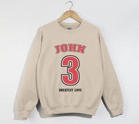 Load image into Gallery viewer, John 3 Greatest Love - Christian Sweatshirt
