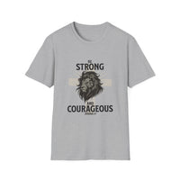 Load image into Gallery viewer, Be Strong And Courageous - Christian Men Shirt