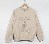 Load image into Gallery viewer, Jesus Walks On Water - Faith and Trust Sweatshirt
