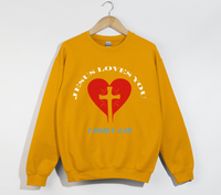 Load image into Gallery viewer, Jesus Loves You, 1 John 4:19 - Christian Sweatshirt
