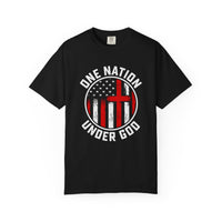 Load image into Gallery viewer, One Nation Under God - Christian Patriotic Men's Comfort Colors Tee