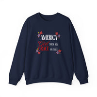 Load image into Gallery viewer, America God Shed His Grace, Patriotic Christian Shirt,  4th of July Shirt, Jesus Sweatshirt