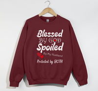Load image into Gallery viewer, Blessed By God, Spoiled By My Husband - Wife Sweatshirt

