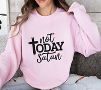 Load image into Gallery viewer, Not Today Satan - Women&#39;s Sweatshirt

