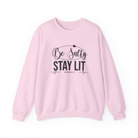 Load image into Gallery viewer, Be Salty Stay Lit - Be the SALT and LIGHT Crewneck Sweatshirt
