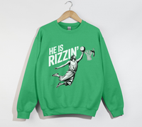 Load image into Gallery viewer, He Is Rizzin&#39; Funny Jesus Meme Sweatshirt
