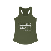 Load image into Gallery viewer, Racerback Tank | Be Salty Stay Lit Women&#39;s Motivational Workout Apparel
