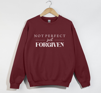 Load image into Gallery viewer, Not Perfect, Just Forgiven - Christian Sweatshirt
