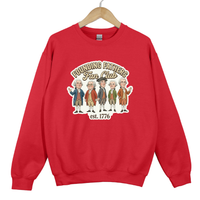 Load image into Gallery viewer, Founding Fathers Fan Club Sweatshirt, Patriotic 1776 Vintage Style Crewneck, American History Gift, USA Patriotic Pullover