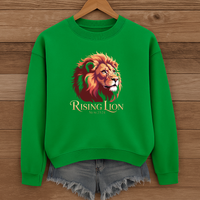 Load image into Gallery viewer, Rising Lion Sweatshirt, Numbers 23:24, Bible Verse Christian Shirt, Unisex Faith Pullover