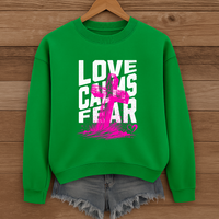 Load image into Gallery viewer, Love Calms Fear - Cozy Sweatshirt
