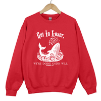 Load image into Gallery viewer, Get In Loser We're Doing God's Will, Jonah and the Whale, Christian Humor, Faith Shirt, Funny Bible Verse Gift
