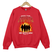Load image into Gallery viewer, May The Fourth Be With You, Christian Sweatshirt, Faith Based Scripture, Religious Gift for Believers, Daniel 3 17