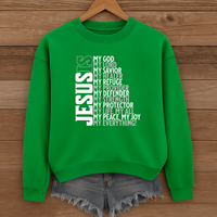 Load image into Gallery viewer, Jesus Is My Everything Sweatshirt, Christian Faith Shirt, Religious Unisex Crewneck, Inspirational Bible Quote Shirt
