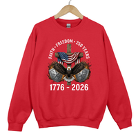Load image into Gallery viewer, Faith Freedom 250 Years Shirt, 1776 2026 Patriotic Eagle, Christian American Cross Shirt, USA Independence Gift