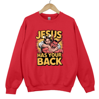 Load image into Gallery viewer, Jesus Has Your Back, Funny Christian Shirt, Faith Sweatshirt, Religious Gift Idea