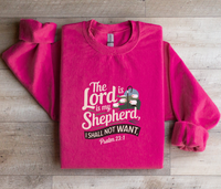Load image into Gallery viewer, The Lord Is My Shepherd - Women&#39;s Dark Sweatshirt
