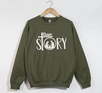Load image into Gallery viewer, The True Story Of The Birth Of Jesus - Christian Sweatshirt
