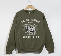 Load image into Gallery viewer, Follow The Word, Not The Herd - Christian Sweatshirt
