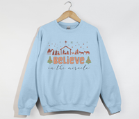 Load image into Gallery viewer, Believe In Miracle - Christmas Holiday Sweatshirt
