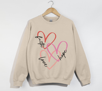 Load image into Gallery viewer, Faith Love Hope - Christian Sweatshirt
