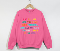 Load image into Gallery viewer, Faithful And Good - Goodness Of God Lyrics Sweatshirt
