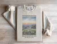Load image into Gallery viewer, God Turns Broken Pieces Into Masterpieces - Sweatshirt
