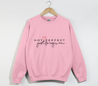 Load image into Gallery viewer, Not Perfect, Just Forgiven - Christian Sweatshirt