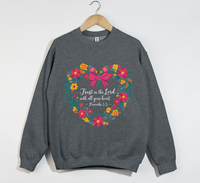 Load image into Gallery viewer, Trust In The Lord With All Your Heart - Christian Sweatshirt
