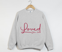 Load image into Gallery viewer, Loved - John 3:16 Christian Sweatshirt

