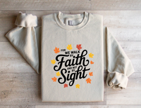Load image into Gallery viewer, Walk By Faith Not By Sight - Women&#39;s Sweatshirt
