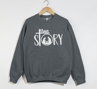 Load image into Gallery viewer, The True Story Of The Birth Of Jesus - Christian Sweatshirt
