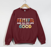 Load image into Gallery viewer, Faithful And Good - Goodness Of God Lyrics Sweatshirt
