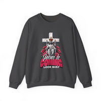 Load image into Gallery viewer, Jesus Is Coming, Christian Sweatshirt, Cross and Roses, Funny Christian Shirt Gift