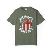 Load image into Gallery viewer, One Nation Under God - Christian Patriotic Men's Comfort Colors Tee