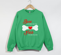 Load image into Gallery viewer, Bone Of His Bone, Flesh Of His Flesh – Christian Sweatshirt
