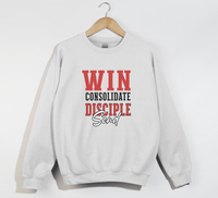 Load image into Gallery viewer, Win Consolidate Disciple Send - Christian Sweatshirt
