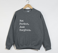 Load image into Gallery viewer, Not Perfect, Just Forgiven - Christian Sweatshirt
