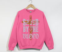Load image into Gallery viewer, Saved By The Blood - Jesus Sweatshirt