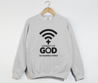 Load image into Gallery viewer, Connect To God, The Password Is Prayer - Christian Sweatshirt

