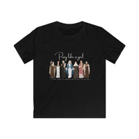 Load image into Gallery viewer, Pray Like a Girl - Catholic Women of Faith with Names - Kid's Tee