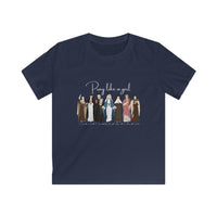 Load image into Gallery viewer, Pray Like a Girl - Catholic Women of Faith with Names - Kid's Tee