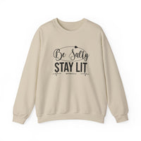 Load image into Gallery viewer, Be Salty Stay Lit - Be the SALT and LIGHT Crewneck Sweatshirt