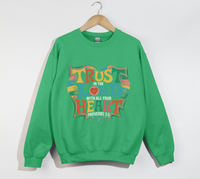 Load image into Gallery viewer, Trust In The Lord With All Your Heart - Christian Sweatshirt
