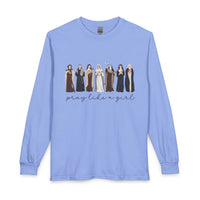 Load image into Gallery viewer, Pray Like a Girl Long Sleeve Tee