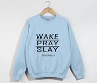 Load image into Gallery viewer, Wake Pray Slay - Christian Sweatshirt
